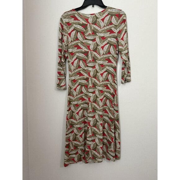 Boden Women's Jersey Knit Twist Front Leaf Design Size 12R Casual, Career, Event - Picture 7 of 11